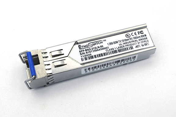 Industrial 1G BIDI SM SFP - LC Female UPC - DMMI 1310/1550 μM - 80km