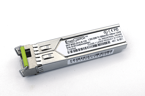 Industrial 1G BIDI SM SFP - LC Female UPC - DMMI 1550/131 μM - 120km