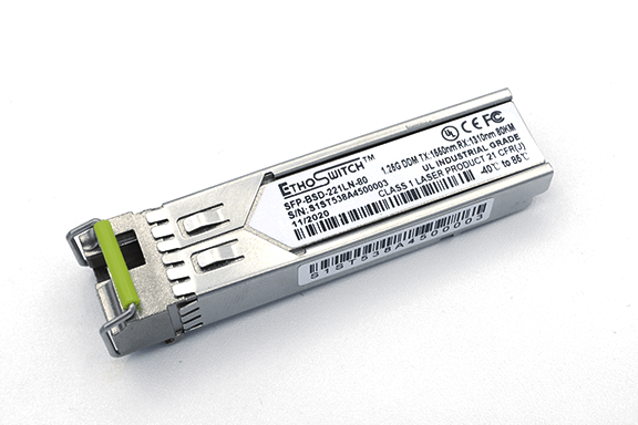 Industrial 1G BIDI SM SFP - LC Female UPC - DMMI 1550/1310 μM - 80km