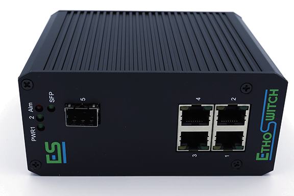 Rugged, Industrial 4 Port 1G + 1 100/1000M SFP Ethernet Switch